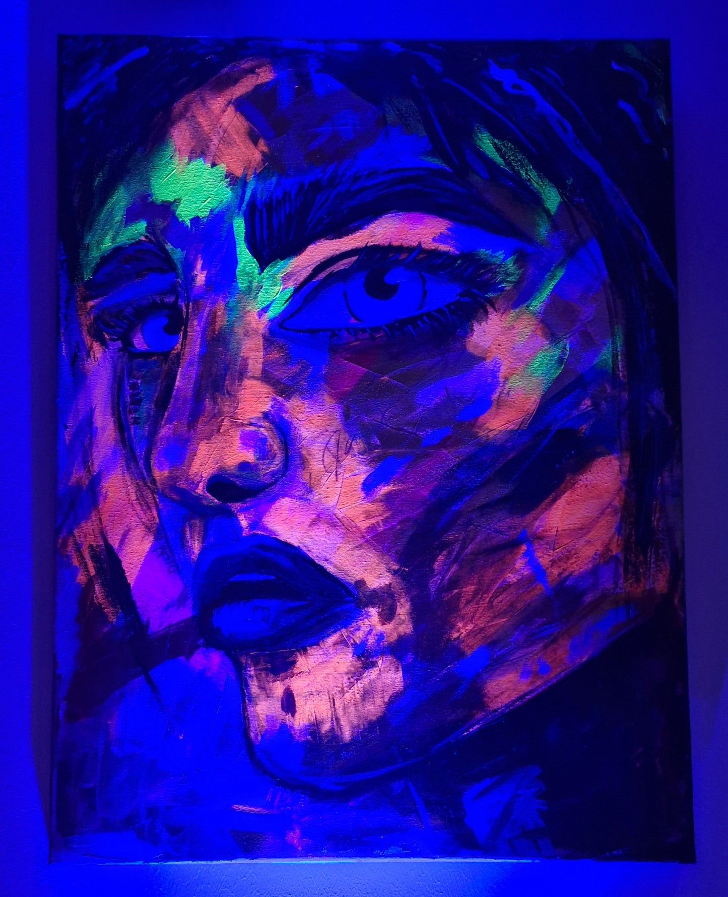 „Nicht mehr leise“ – Kraftvolles abstraktes Frauenporträt | Zeitgenössische Malerei